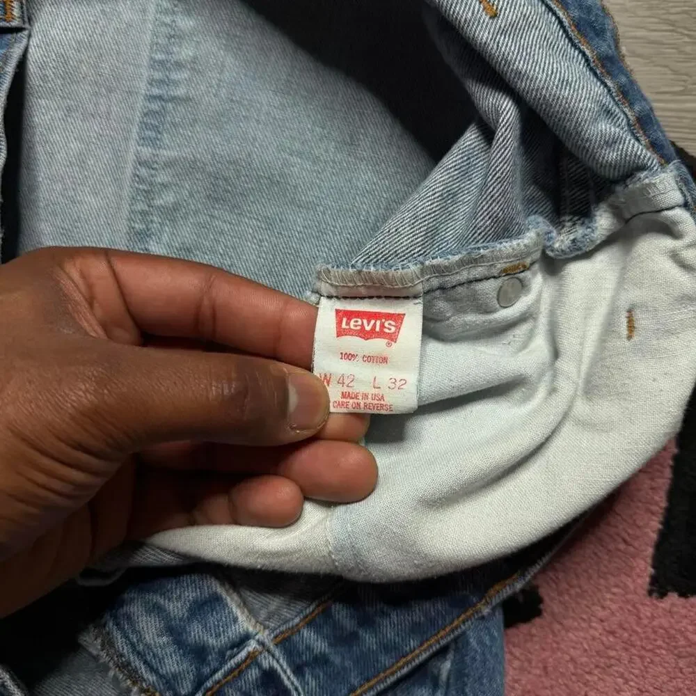 Vintage 80’s Levi’s Orange Tab Regular Straight Fit Denim Jeans 42x32 (40x31)